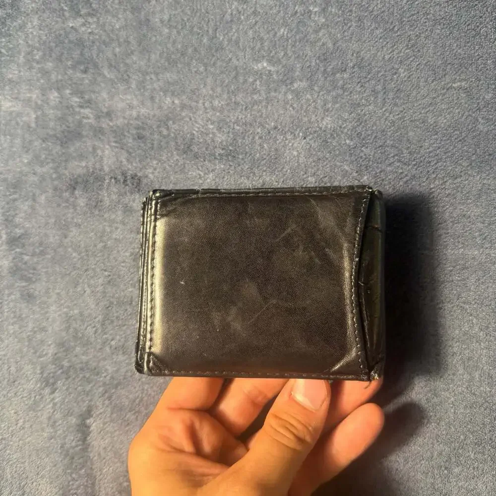 U.S. Navy Logo Medallion Bi-Fold Black Leather Wallet